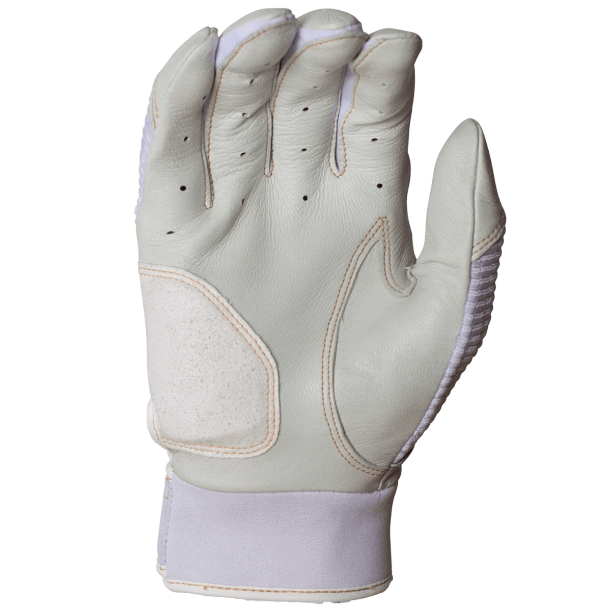 Miken Pro MK7X Gold Batting Gloves - MBGGLD-WHT - Smash It Sports