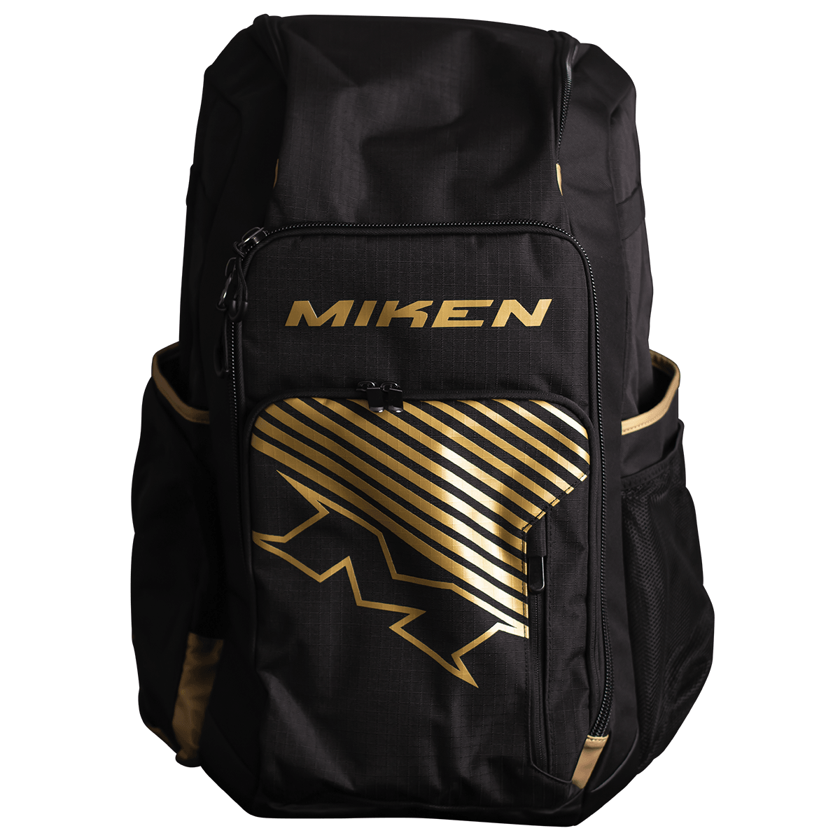 2023 Miken Gold Edition Deluxe Slowpitch Back Pack Bag - M-DLUXBP-BKGO - Smash It Sports