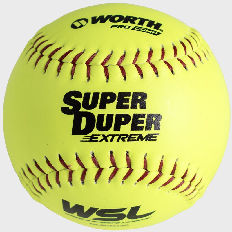 Worth Super Duper Extreme 44/375 ProComp WSL 12" Slowpitch Softballs - MLSDM12C
