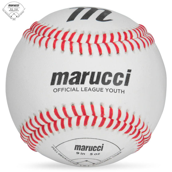 Marucci Official League Youth Baseballs - MOBBLPY9 - 12 Pack