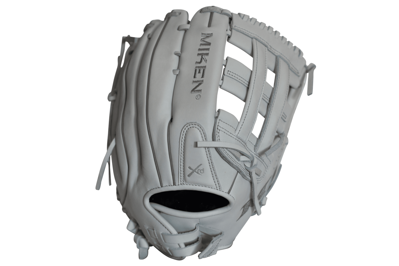 Miken Pro Series Slowpitch Softball Fielding Glove - White