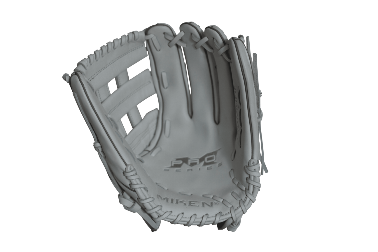 Miken Pro Series Slowpitch Softball Fielding Glove - White