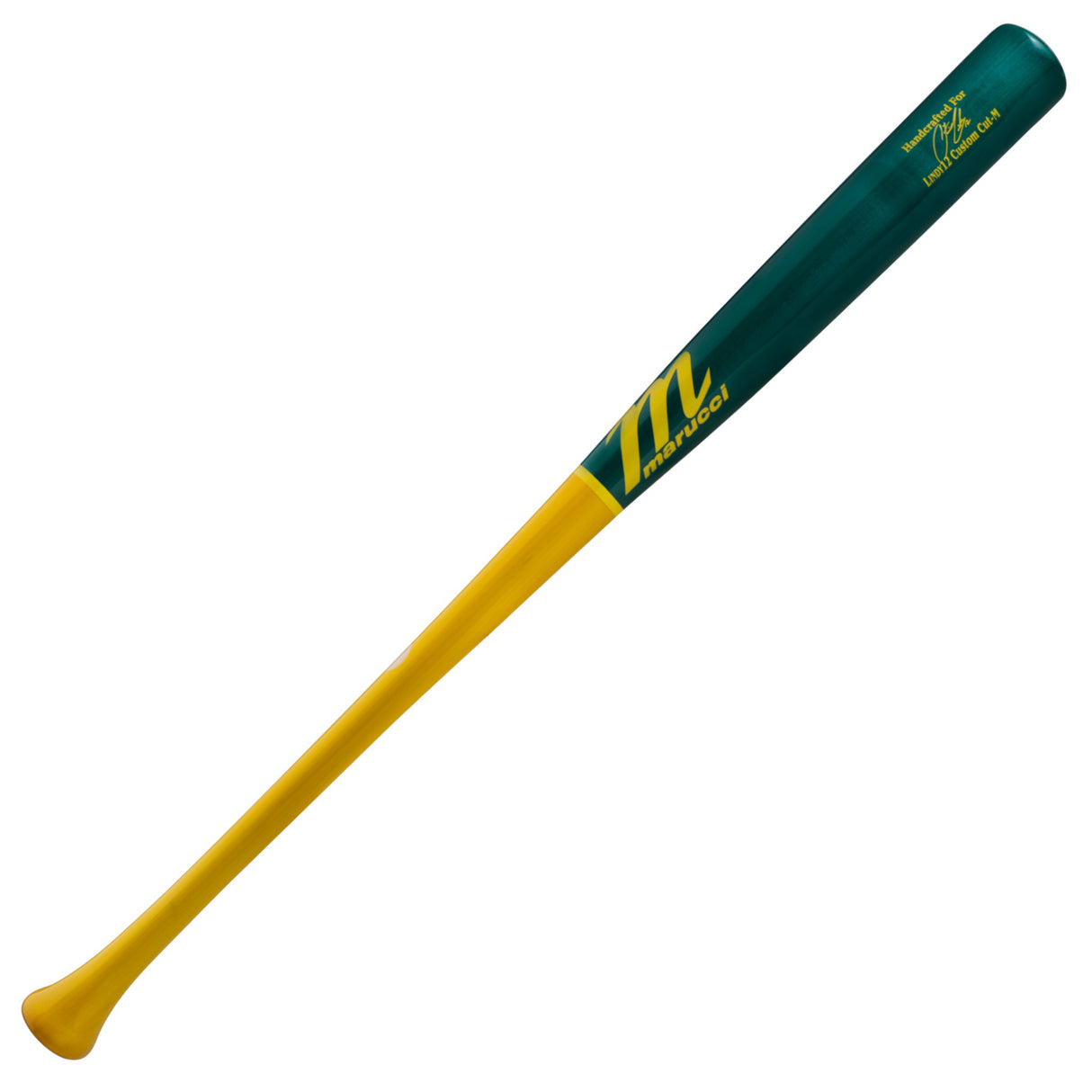 Marucci Francisco Lindor LINDY12 Pro Exclusive Model Wood Baseball Bat - MVE4LINDY12-YL/OC