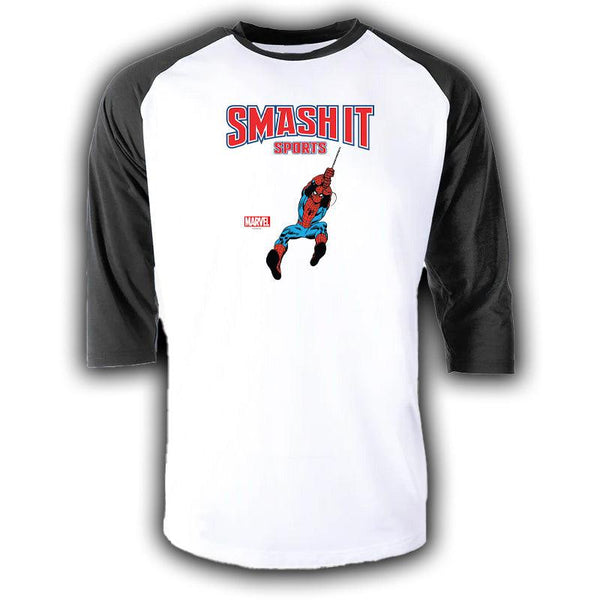 3/4 Sleeve Baseball Tee - Spider-Man - Smash It Sports