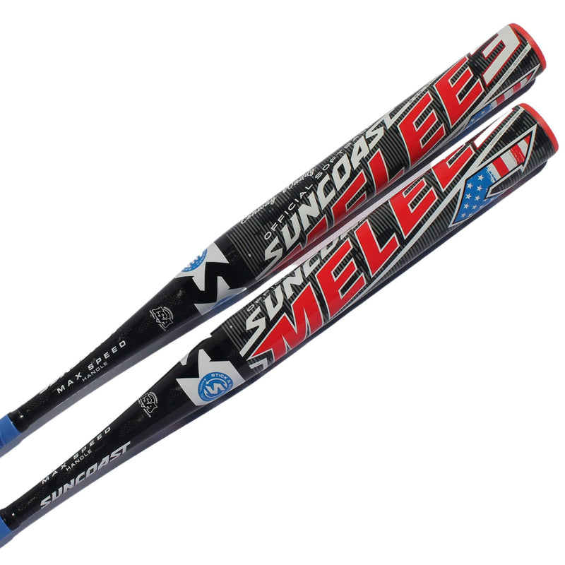 Suncoast Melee 3 Balanced 13" 1-Piece SSUSA Senior Slowpitch Softball Bat - SM3SB - Smash It Sports