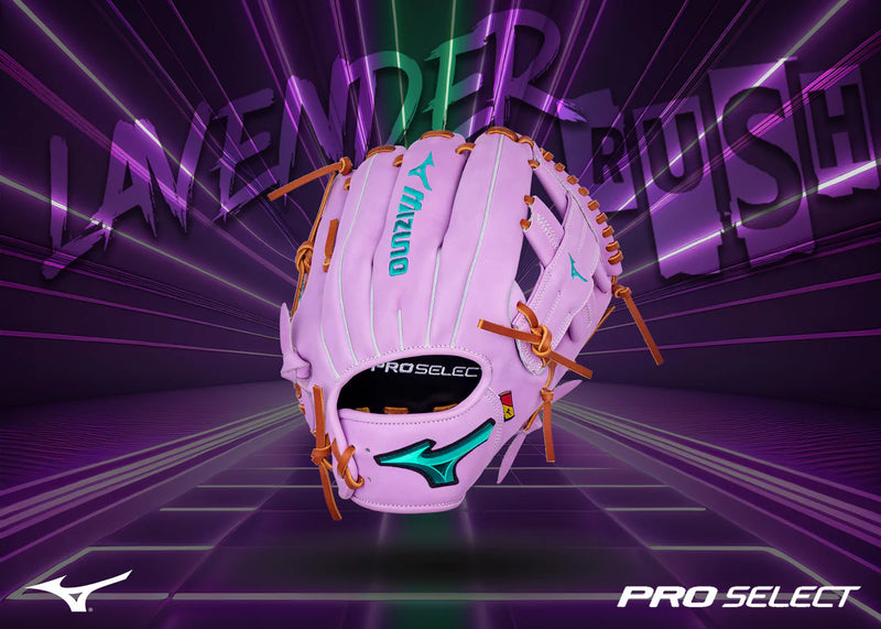 Mizuno Limited Edition Pro Select Lavender Rush 11.75" Baseball Fielding Glove - GPS-50D