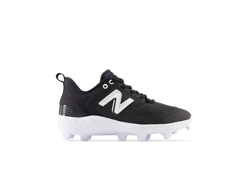 New Balance Men's Fresh Foam 3000 V6 Molded Baseball Cleats - Black with White - PL3000K6 - Smash It Sports