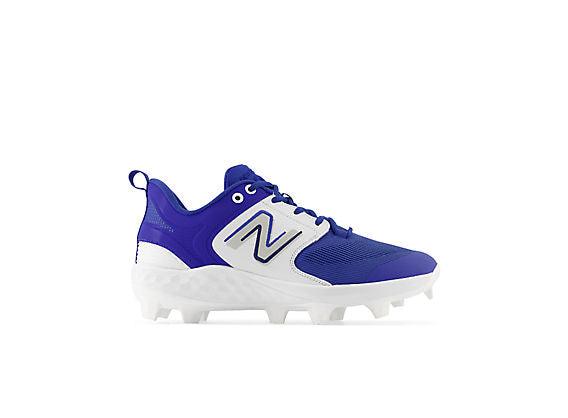 New Balance Men's Fresh Foam 3000 V6 Molded Baseball Cleats - Royal Blue with White - PL3000B6 - Smash It Sports