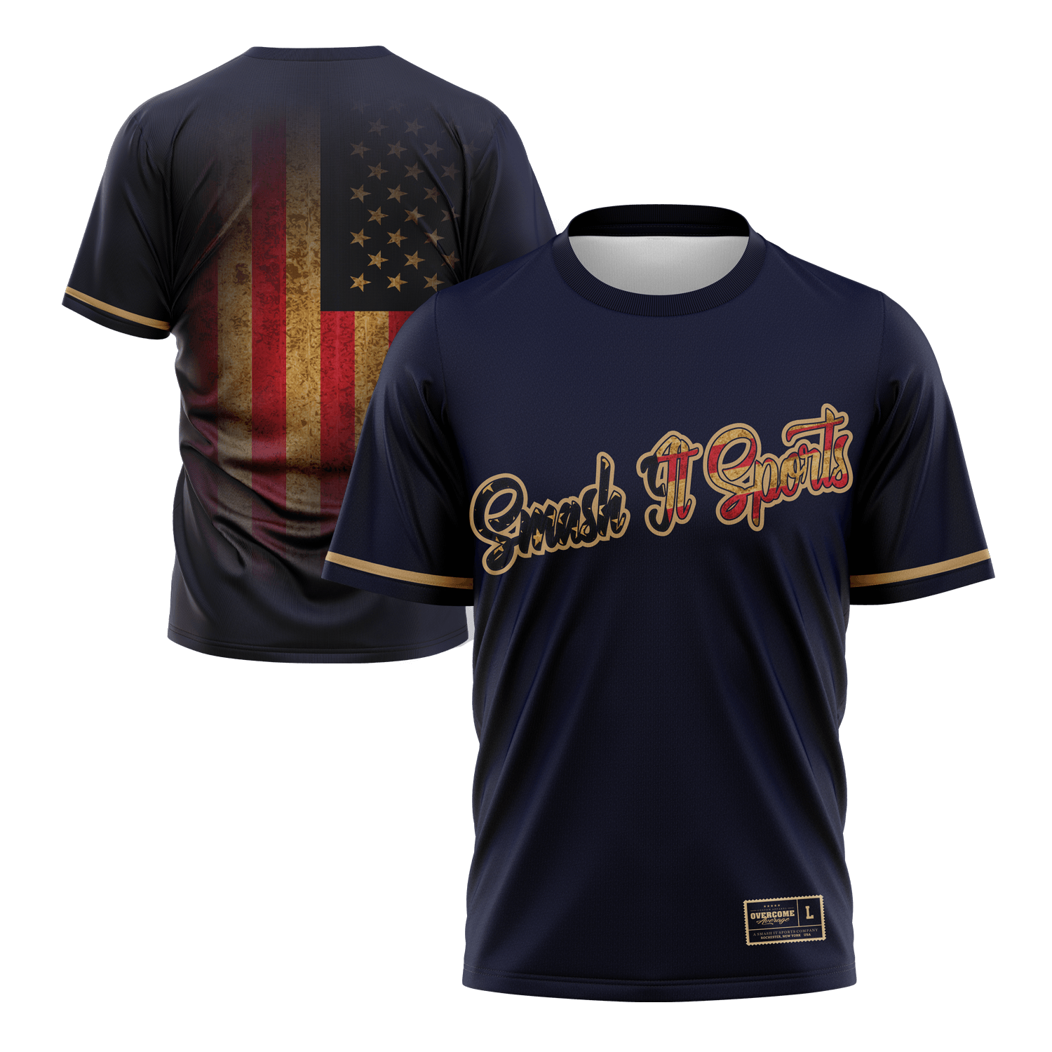 Smash It Sports Short Sleeve Shirt - Old Glory - Smash It Sports