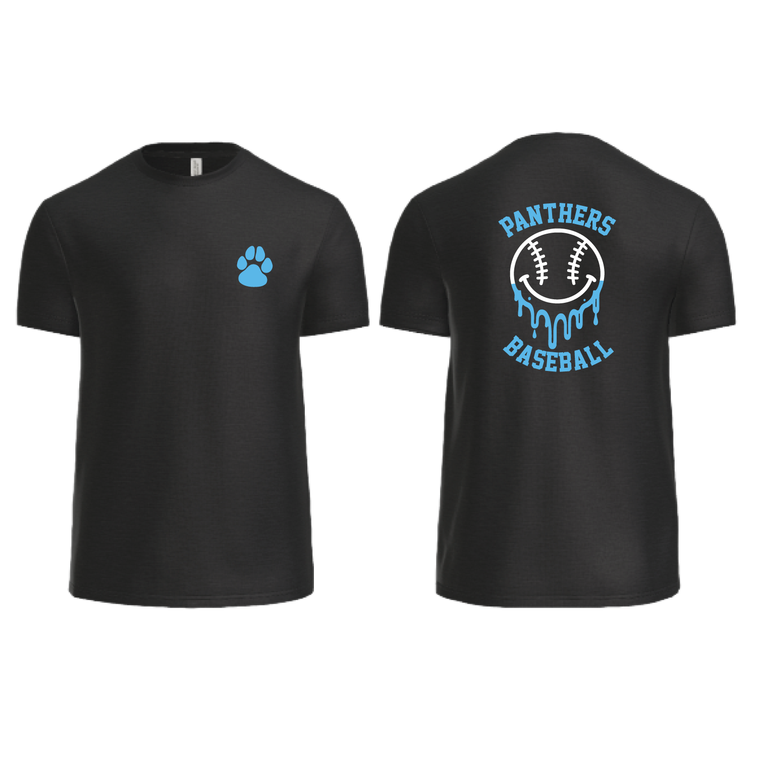 Pittsford Panthers Baseball Men's Crew Neck T-Shirt (Multiple Designs)