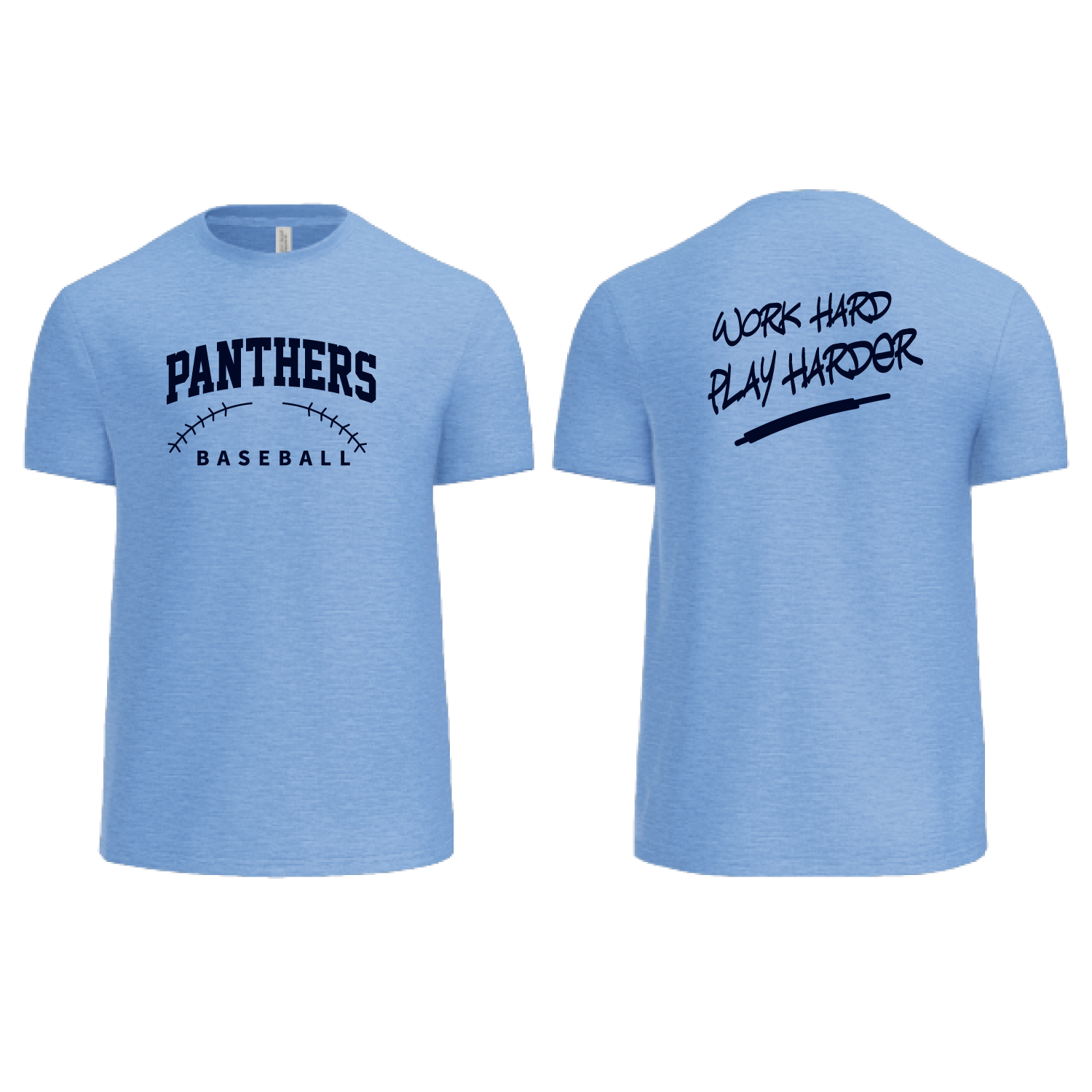 Pittsford Panthers Baseball Men's Crew Neck T-Shirt (Multiple Designs)