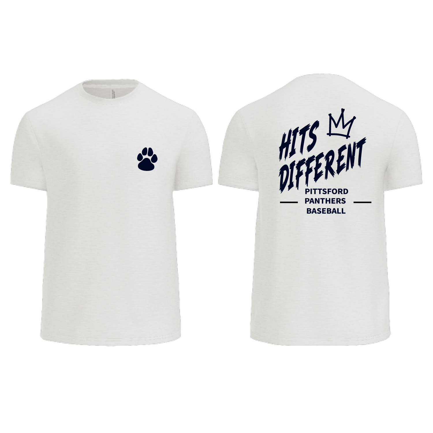 Pittsford Panthers Baseball Men's Crew Neck T-Shirt (Multiple Designs)