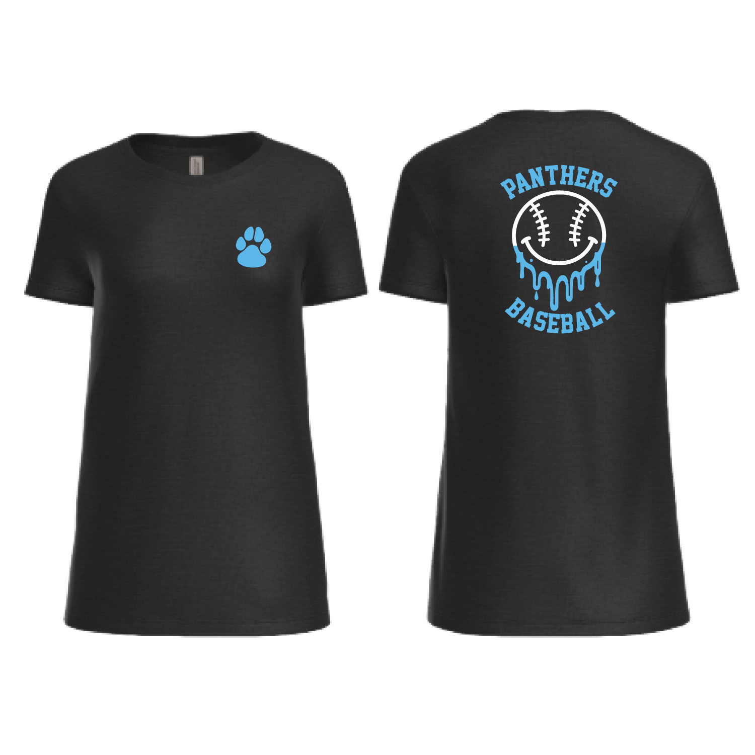 Pittsford Panthers Baseball Women's Crew Neck T-Shirt (Multiple Designs)