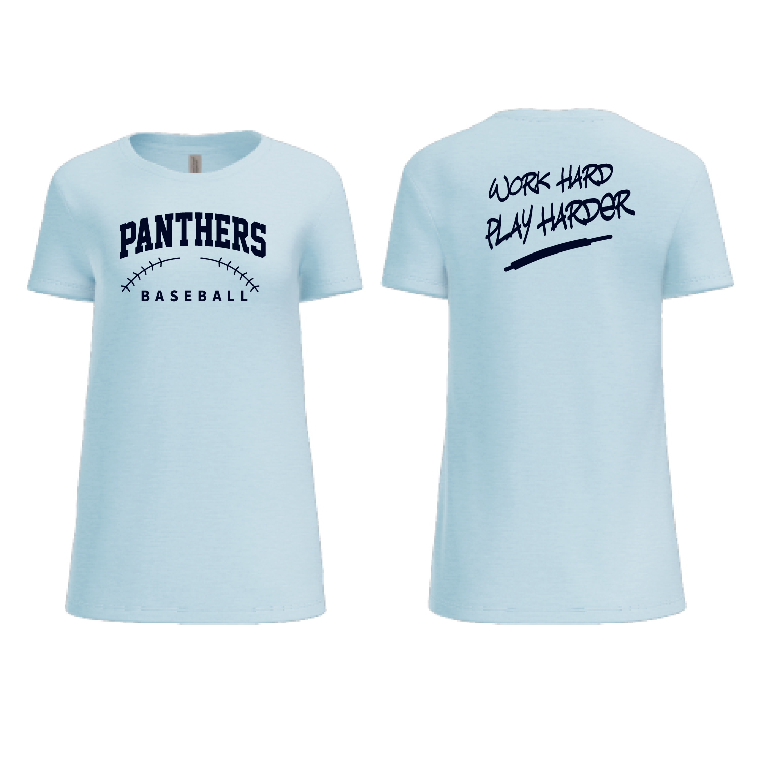 Pittsford Panthers Baseball Women's Crew Neck T-Shirt (Multiple Designs)