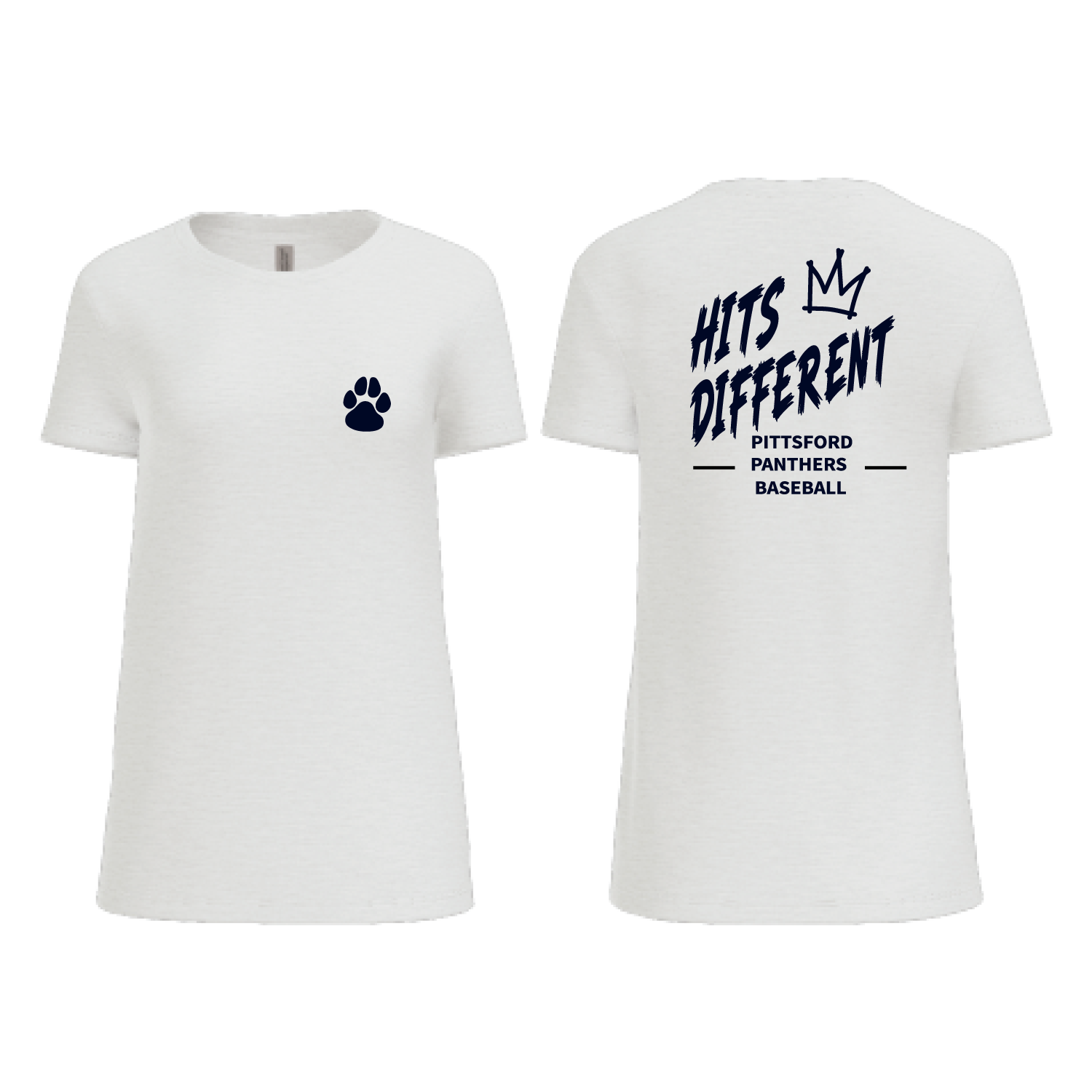 Pittsford Panthers Baseball Women's Crew Neck T-Shirt (Multiple Designs)