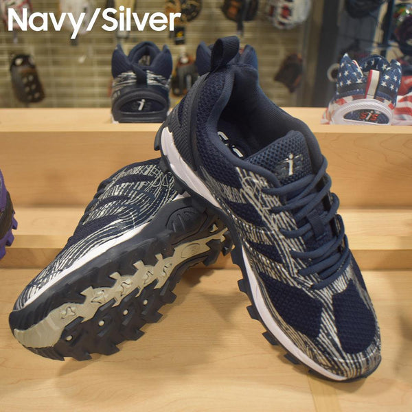 SIS X Lite II Turf Shoes - Navy/Silver - Smash It Sports