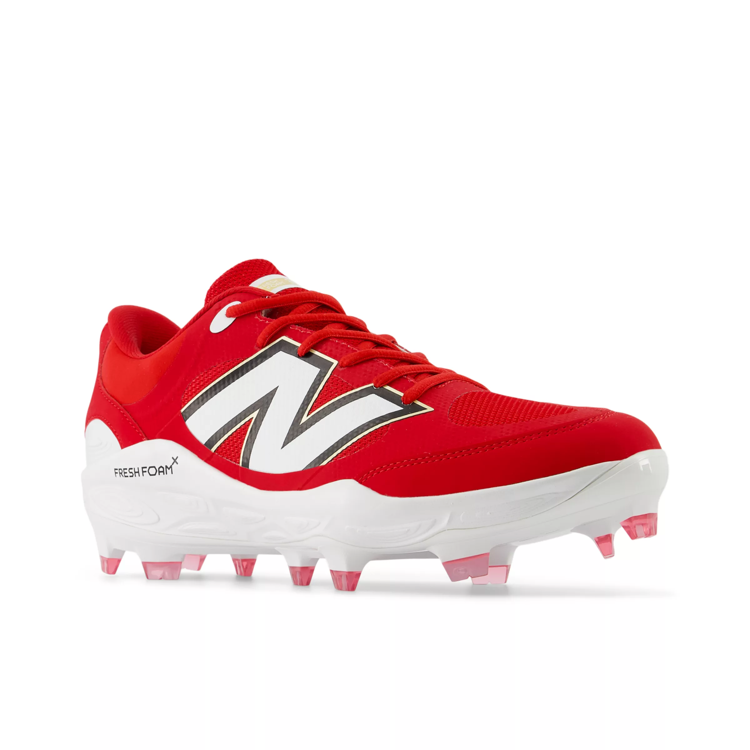 New Balance Men's Fresh Foam 3000 v7 Molded Baseball Cleats - Red - PL3000R7