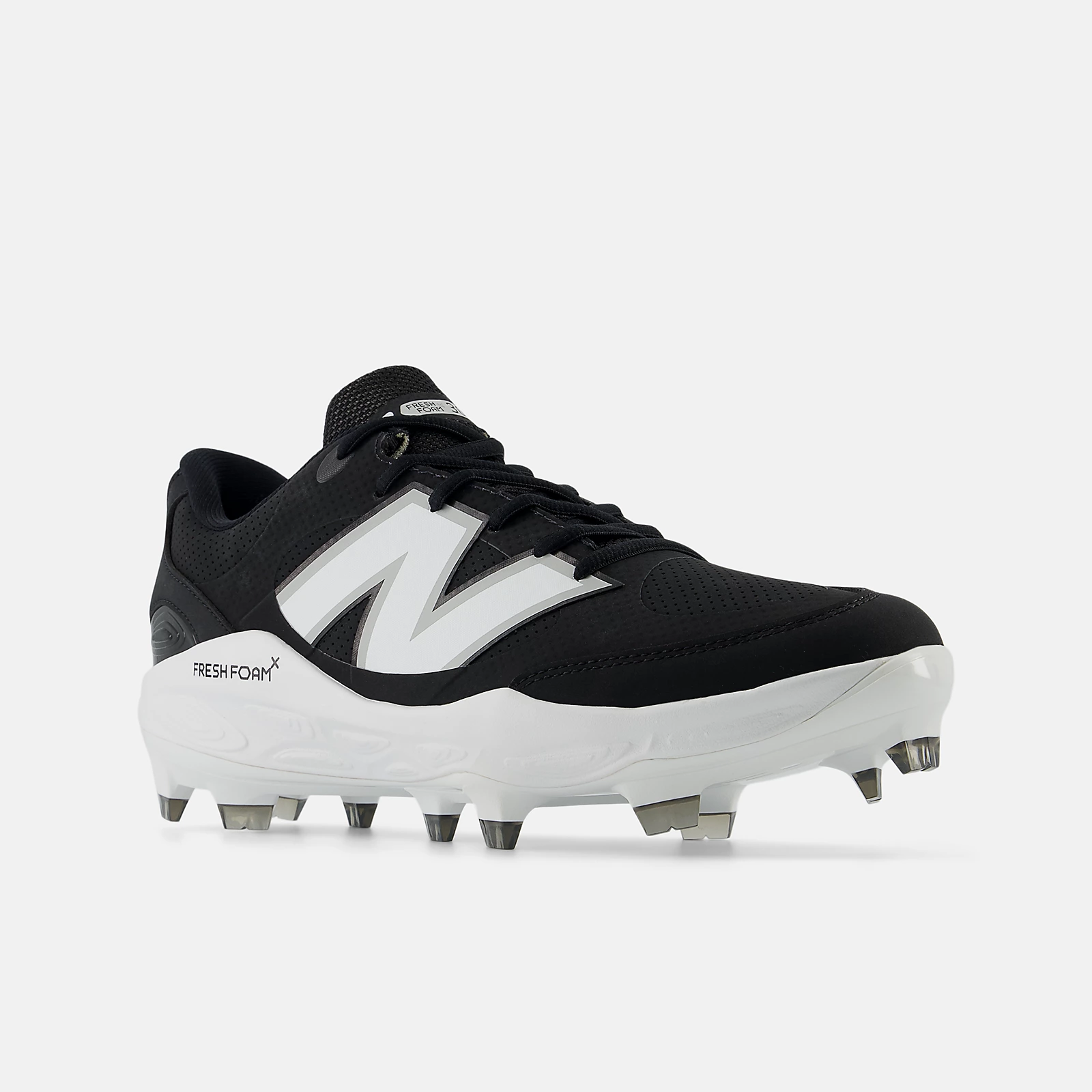 New Balance Men's Fresh Foam 3000 v7 Synthetic Molded Baseball Cleats - Black - PL3000S7