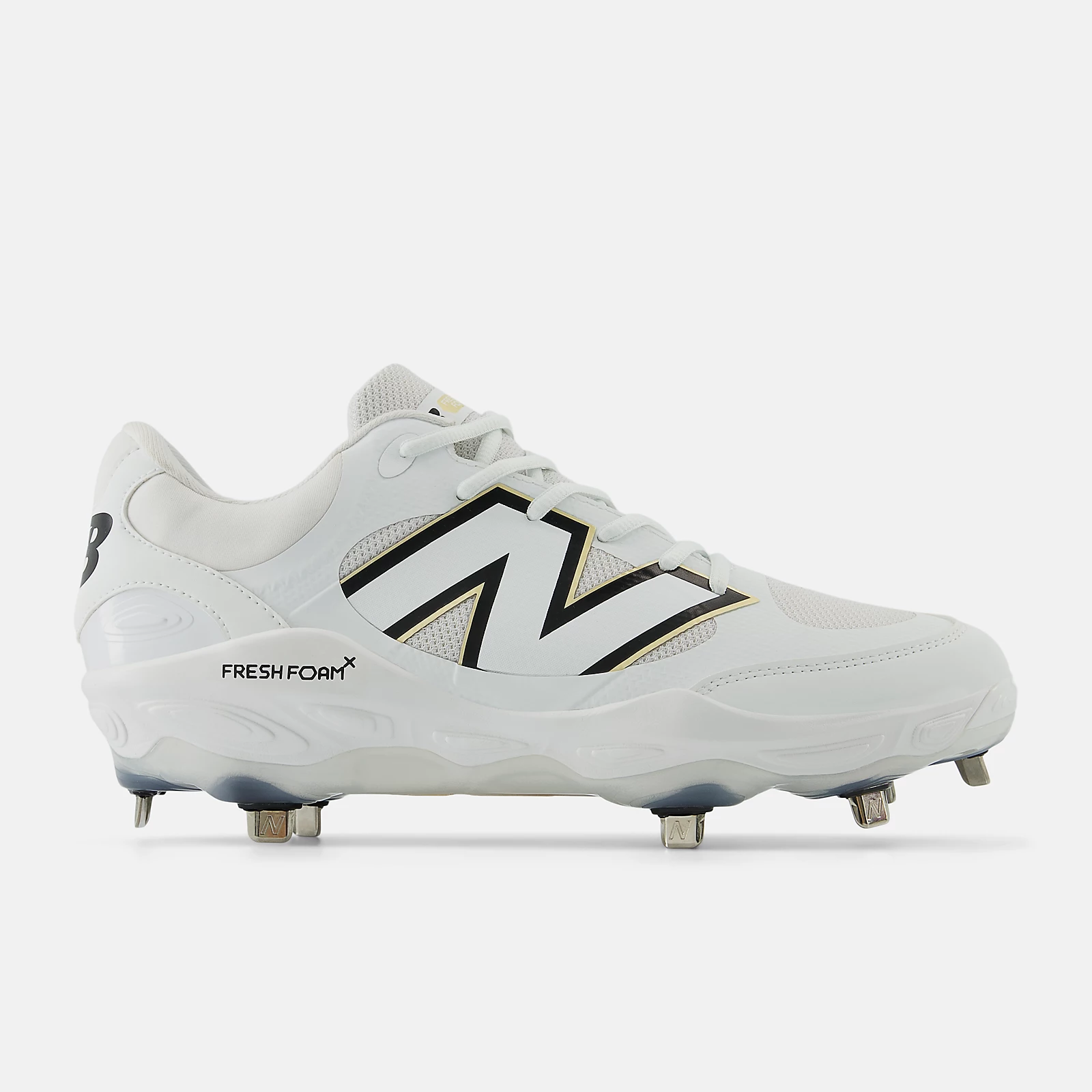 New Balance Men's Fresh Foam X 3000 v7 Metal Baseball Cleats - White - L3000TW7