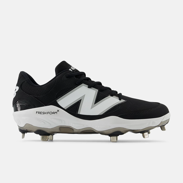 New Balance Men's Fresh Foam X 3000 v7 Synthetic Metal Baseball Cleats - Black - L3000SK7