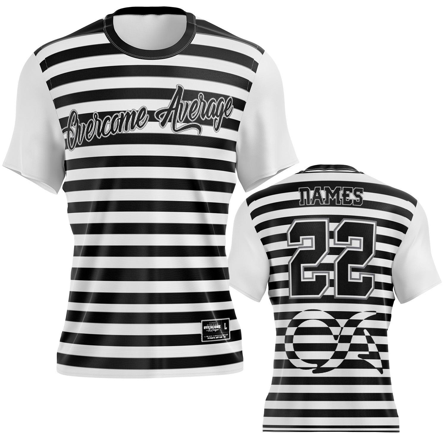 Black/White Fusion - Short Sleeve Jersey (Customized Buy-In) - Smash It Sports
