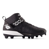 New Balance Men's FuelCell 4040 V8 Mid-Molded Baseball Cleats - Black / Optic White - PM4040K8