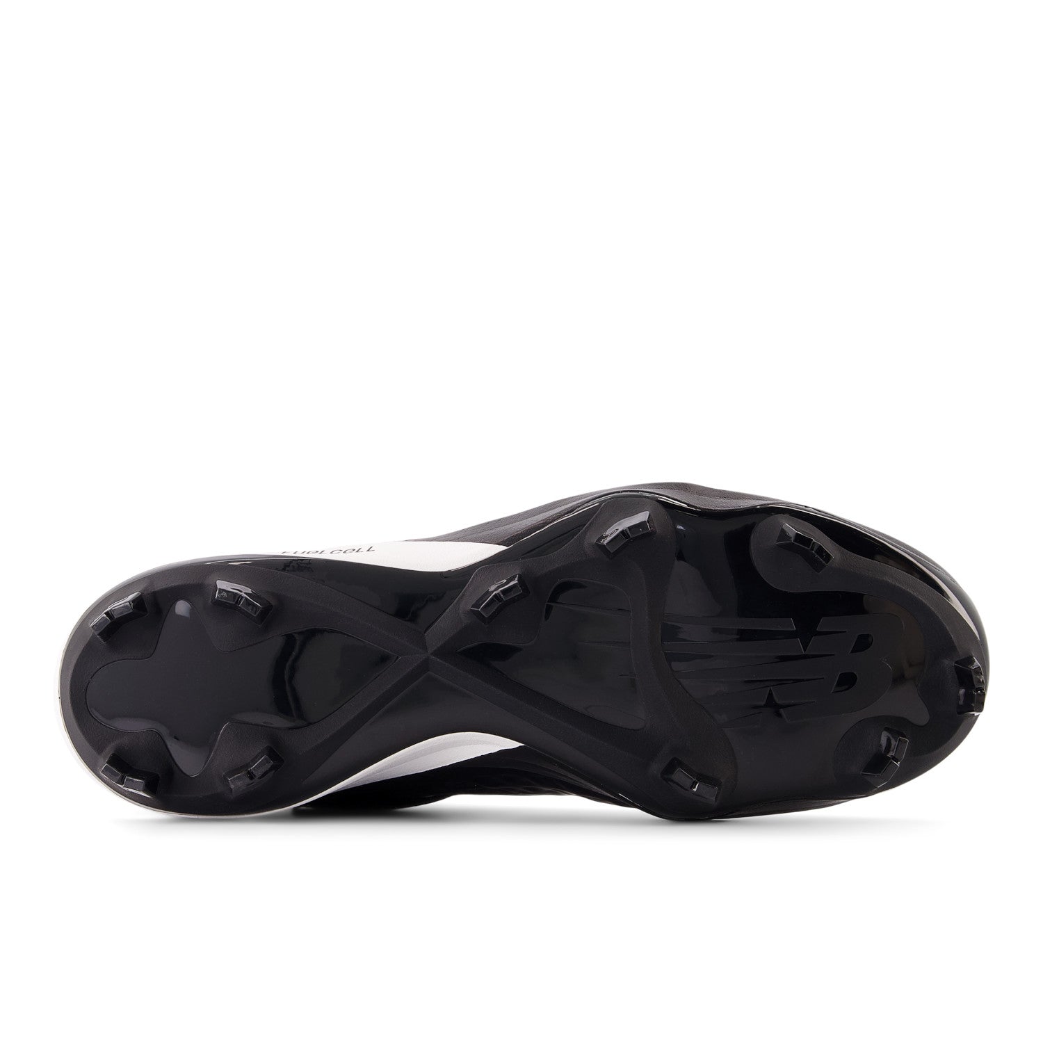 New Balance Men's FuelCell 4040 V8 Mid-Molded Baseball Cleats - Black / Optic White - PM4040K8