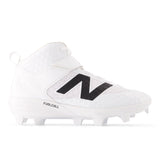 New Balance Men's FuelCell 4040 V8 Mid-Molded Baseball Cleats - White / Raincloud - PM4040W8