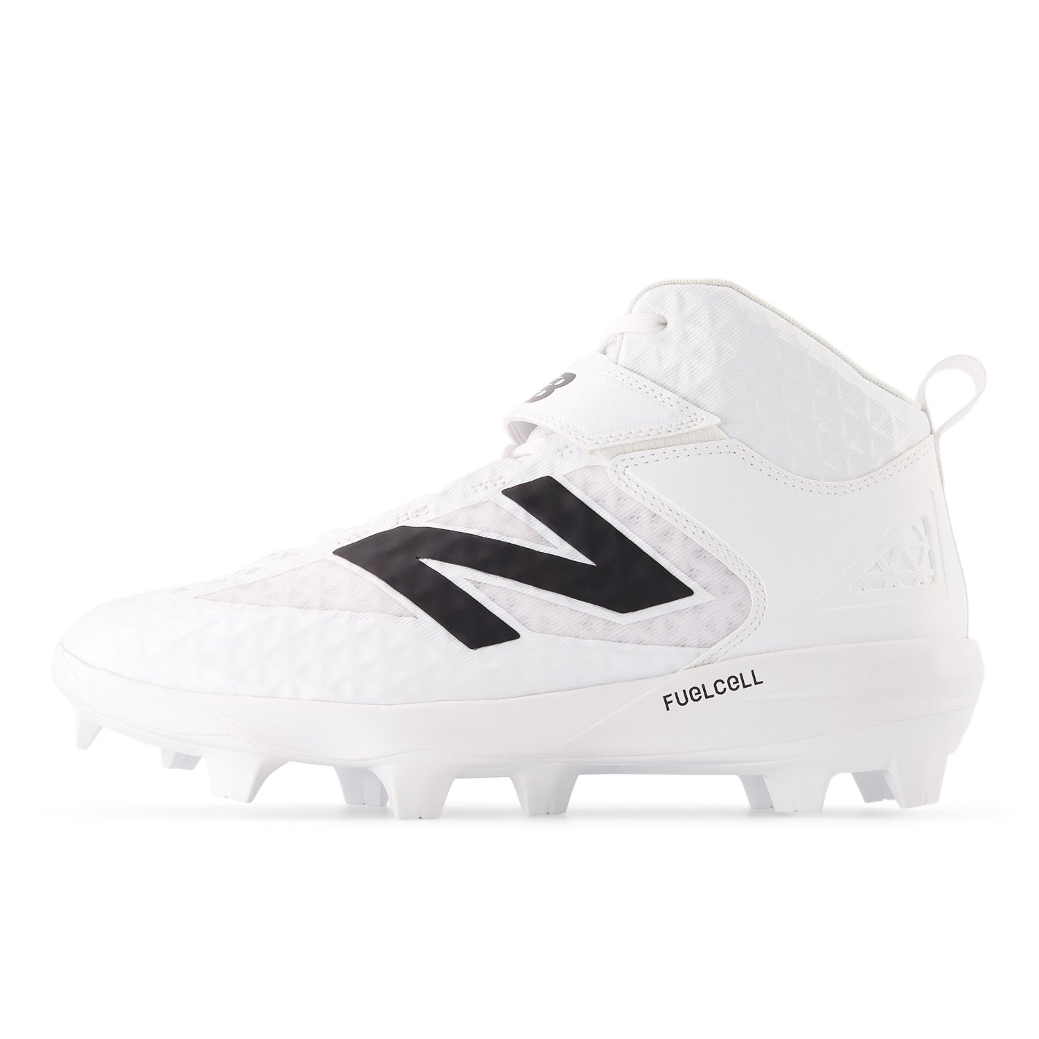 New Balance Men's FuelCell 4040 V8 Mid-Molded Baseball Cleats - White / Raincloud - PM4040W8