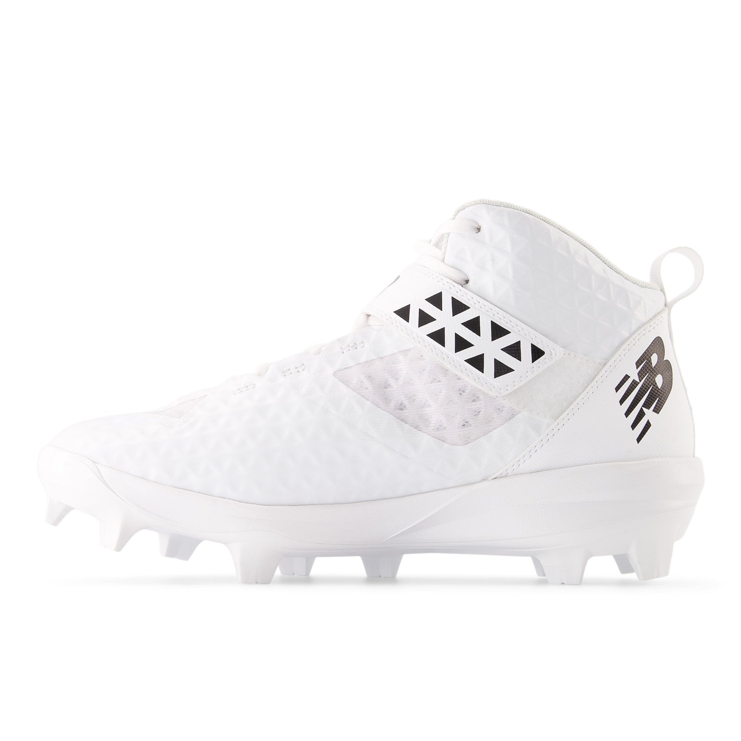 New Balance Men's FuelCell 4040 V8 Mid-Molded Baseball Cleats - White / Raincloud - PM4040W8