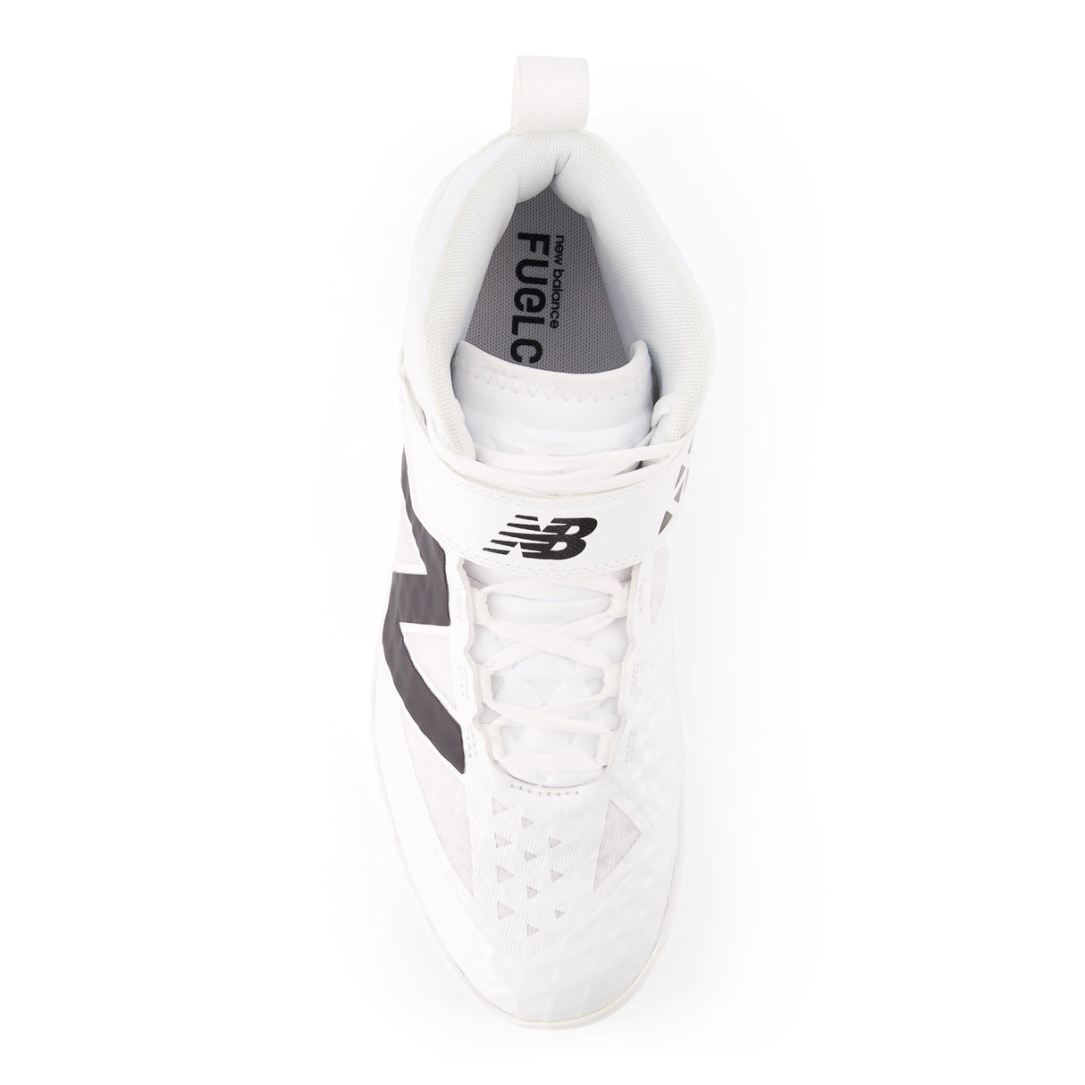 New Balance Men's FuelCell 4040 V8 Mid-Molded Baseball Cleats - White / Raincloud - PM4040W8