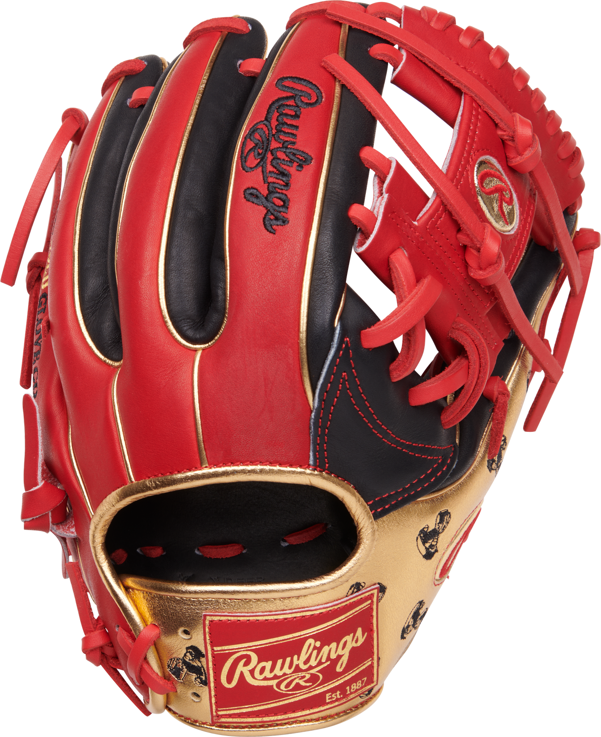 Rawlings The Gold Glove 黒/ピンク Rawlings R9 11.5-Inch Infield Glove | Black/Pink | Rawlings