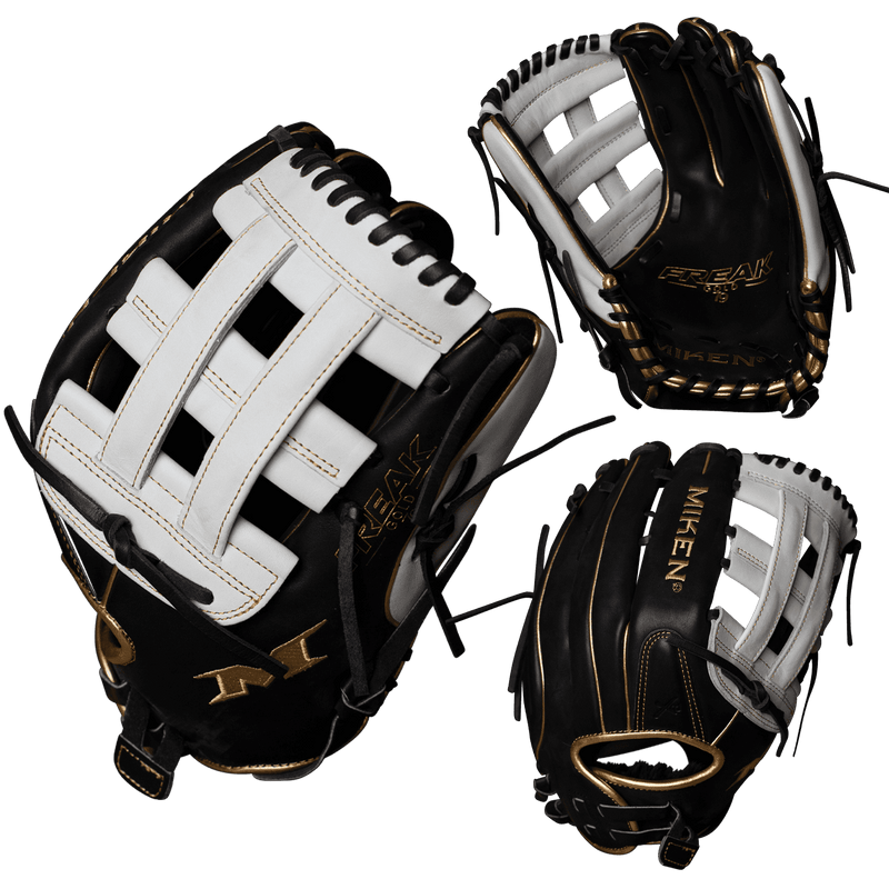 Miken Pro Series 13.5" Slowpitch Fielding Glove - FREAK Gold - PRO135-BWG - Smash It Sports