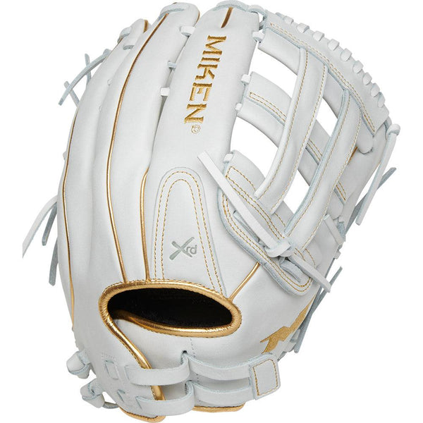 Miken White Gold PRO Series 13.5" Slowpitch Fielding Glove - PRO135-WG - Smash It Sports