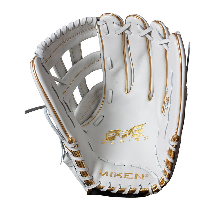 Miken White Gold PRO Series 13.5" Slowpitch Fielding Glove - PRO135-WG - Smash It Sports