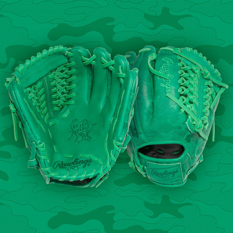 Rawlings Heart of the Hide ColorSync 10 Kelly Green Camo 11.75
