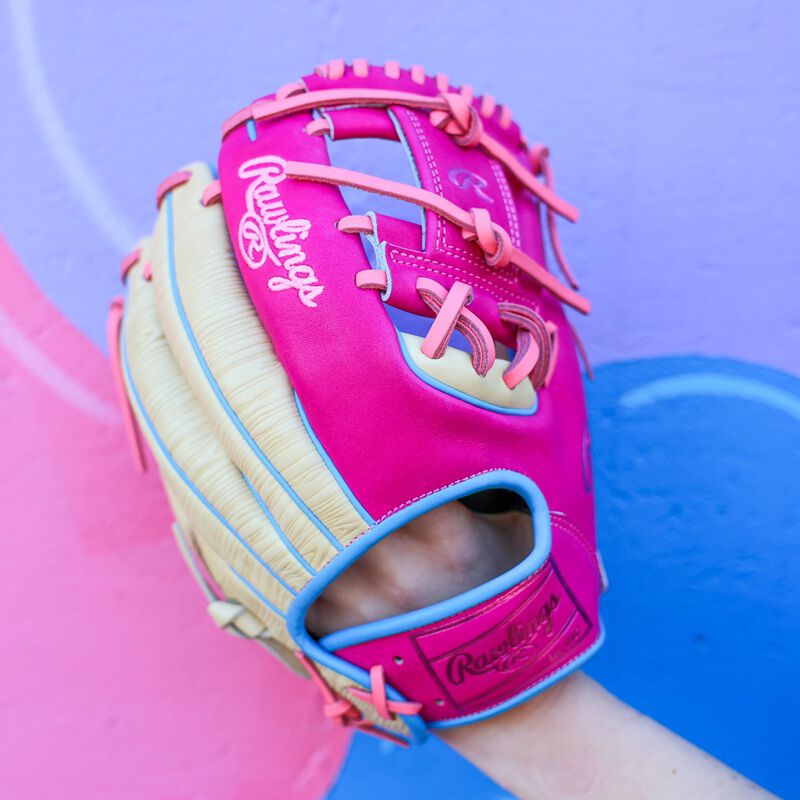 Rawlings Heart of the Hide ColorSync 10 Woodgrain Pink 11.5