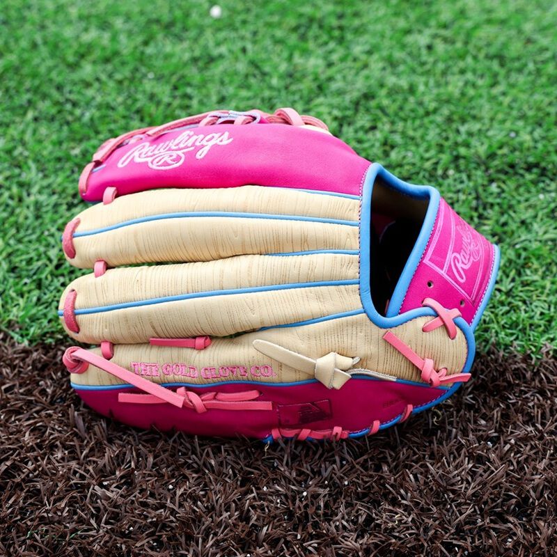 Rawlings Heart of the Hide ColorSync 10 Woodgrain Pink 11.5