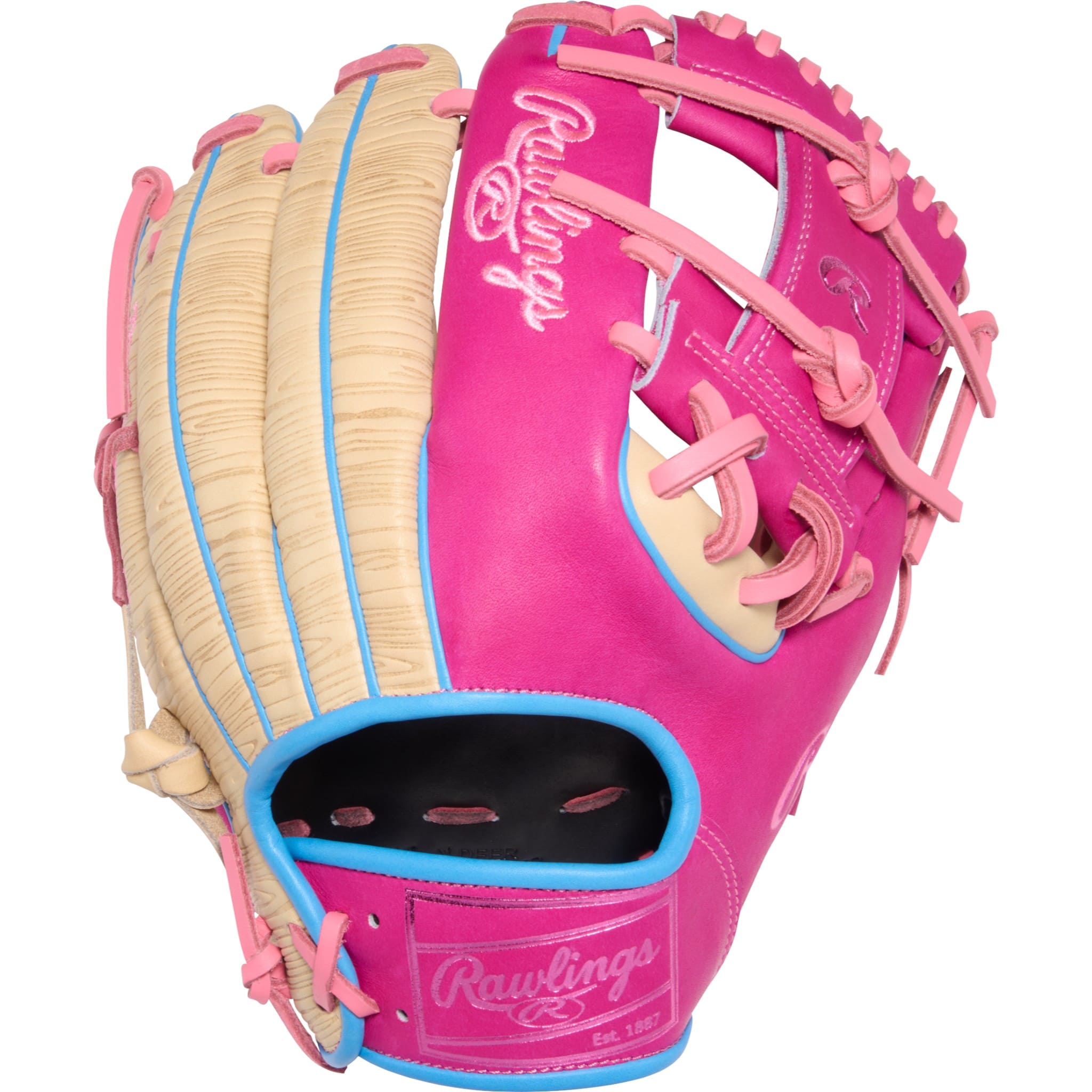 Rawlings Heart of the Hide ColorSync 10 Woodgrain Pink 11.5