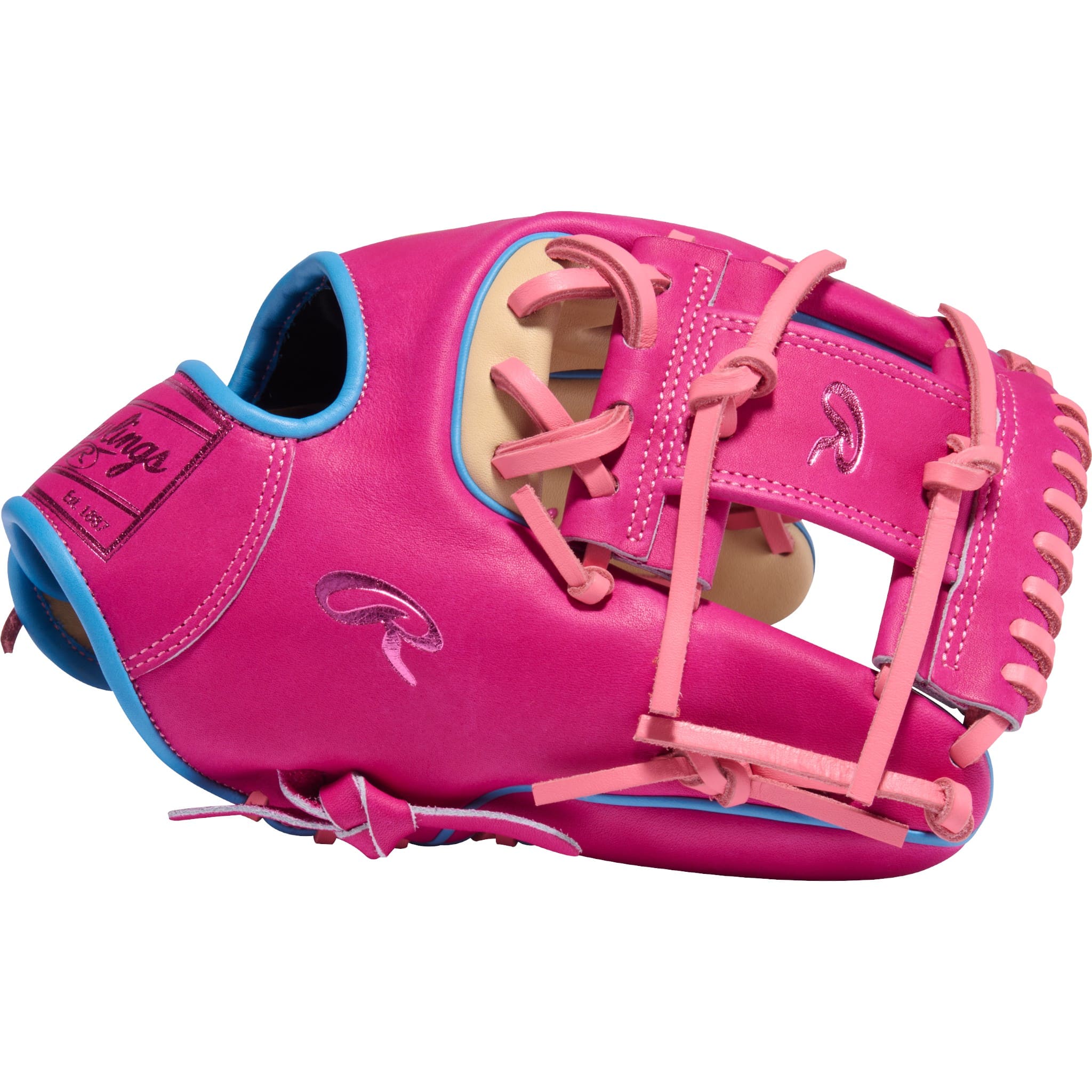 Rawlings Heart of the Hide ColorSync 10 Woodgrain Pink 11.5