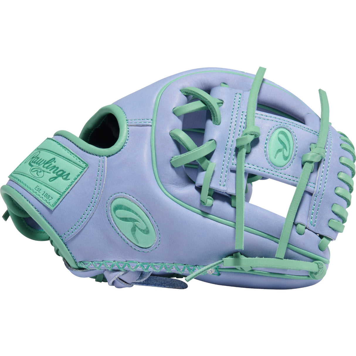 Rawlings Heart of the Hide ColorSync 10 Periwinkle Mint 11.5" Baseball Fielding Glove - PROR314-2PE