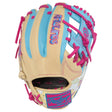 Rawlings Icon Fest Heart of the Hide Camel/Columbia Blue 11.5" Baseball Fielding Glove - PROR934-2CBE – Product View | Smash 