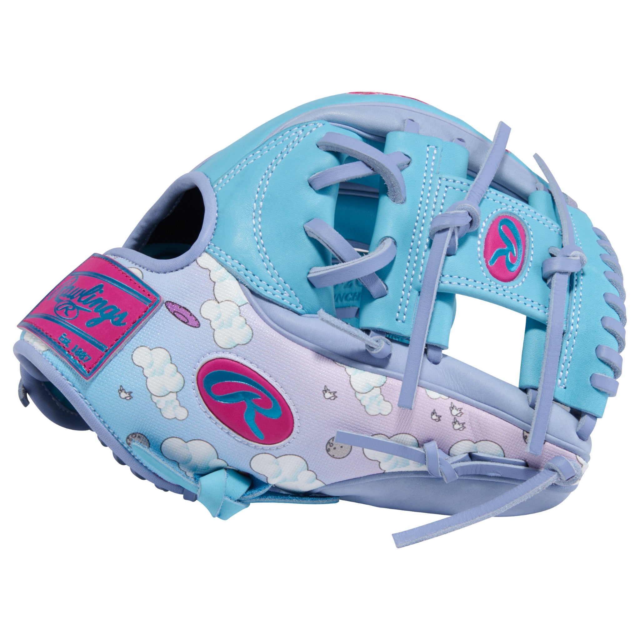 Rawlings Icon Fest Heart of the Hide Columbia Blue/Periwinkle 11.5