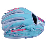 Rawlings Icon Fest Heart of the Hide Columbia Blue/Periwinkle 11.5" Baseball Fielding Glove - PROR934-2CBPE