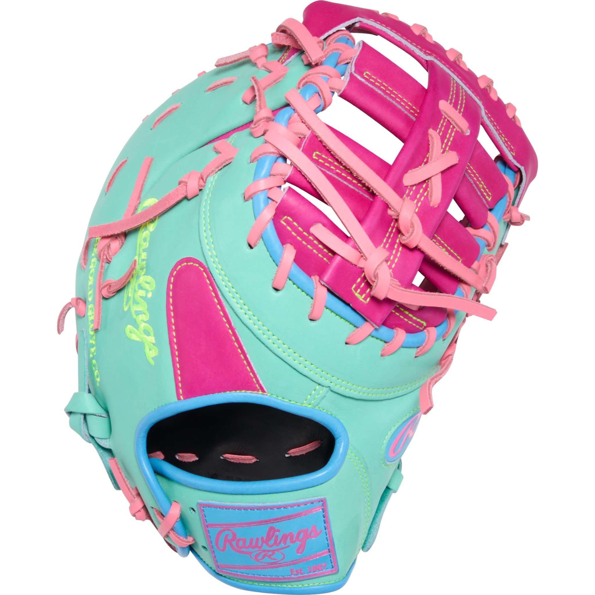 Rawlings Heart of the Hide ColorSync 10 Pink Teal 13