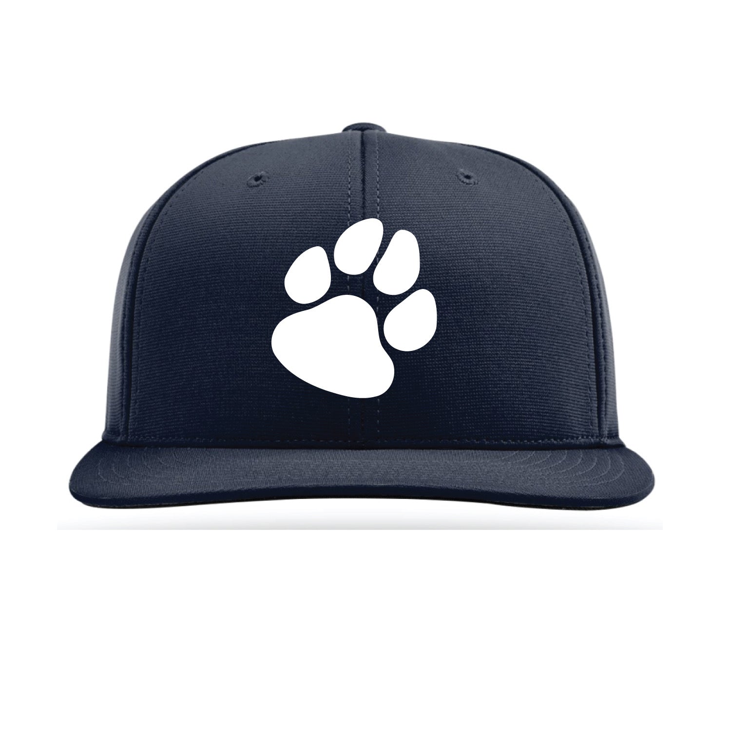 Pittsford Panthers Navy Paw Fitted Hat - Navy/White