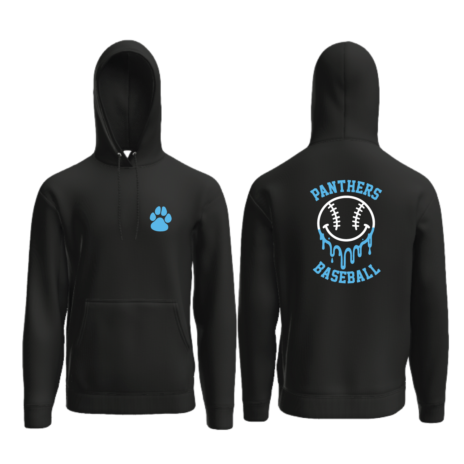 Pittsford Panthers Baseball Core Fleece Hoodie (Multiple Designs)