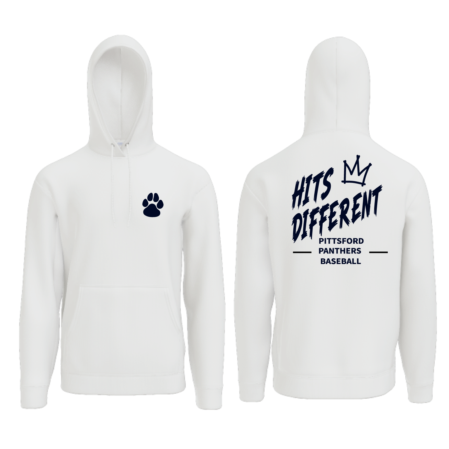 Pittsford Panthers Baseball Core Fleece Hoodie (Multiple Designs)