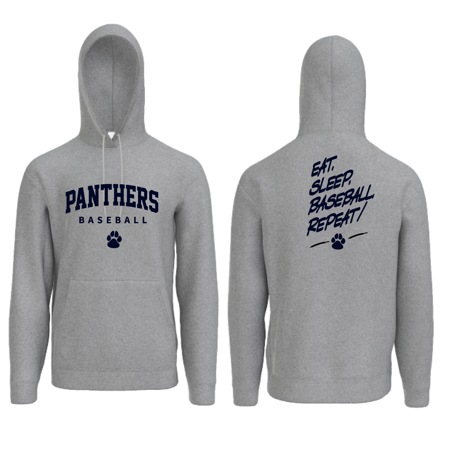 Pittsford Panthers Baseball Core Fleece Hoodie (Multiple Designs)