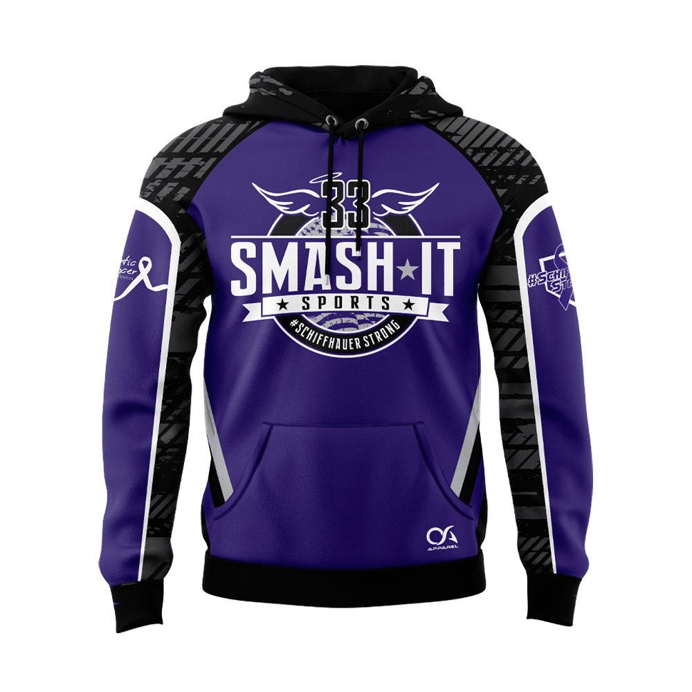 Schiffhauer Strong - Hoodie (Customized Buy-In) - Purple - Smash It Sports